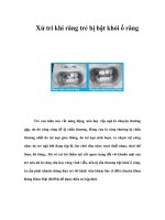 Tài liệu Xử trí khi răng trẻ bị bật khỏi ổ răng pdf