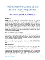 Tài liệu Thiết Kế Web Với Joomla part 2 docx