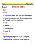 Tài liệu Chương 2: Các chỉ tiêu thiết kế pdf