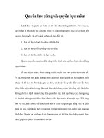 Tài liệu Quyền lực cứng và quyền lực mềm pptx