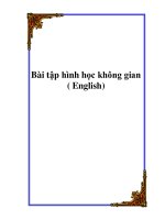 Tài liệu Bài tập hình học không gian ( English) doc