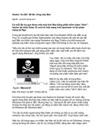 Tài liệu Hacker ''''ăn tiền'''' để tấn công máy Mac ppt