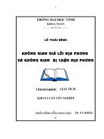 Không gian giả lồi địa phương và không gian bị chặn địa phương 
