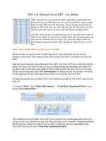 Tài liệu DB2 9 và Microsoft Excel 2007 - Lấy dữ liệu DB2 pptx