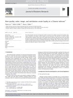 How quality, value, image, and satisfaction create loyalty at a chinese telecom 