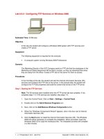 Tài liệu Configuring FTP Services on Windows 2000 doc