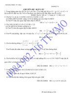 Bài soạn CHUYÊN ĐỀ LTĐH: MẶT CẦU