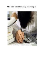 Tài liệu Mỏi mắt - nỗi khổ không của riêng ai doc