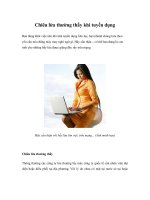 Tài liệu Chiêu lừa thường thấy khi tuyển dụng ppt