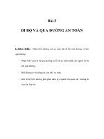 Tài liệu Bài 5 - ĐI BỘ VÀ QUA ĐƯỜNG AN TOÀN pdf