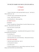 Tài liệu ÔN THI TỐT NGHIỆP CHẨN ĐOÁN LÂM SÀNG (PHẦN 6) docx