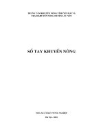 Tài liệu Sổ tay Khuyến Nông docx