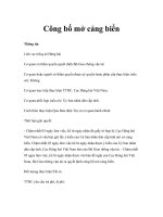 Tài liệu Công bố mở cảng biển pdf