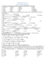 Tài liệu đề cương bài 9-10-11 lớp 8