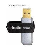 Tài liệu Cài đặt Ubuntu lên trên USB của bạn pdf