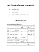 Tài liệu Một số hướng dẫn chăm sóc hen suyễn pdf