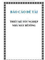 thiết kế tốt nghiệp nhà máy bê tông
