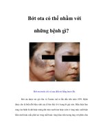 Tài liệu Bớt ota có thể nhầm với những bệnh gì? doc