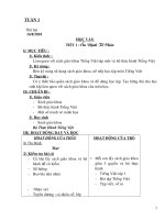 Bài soạn giao an lop 1 tuan1