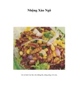 Tài liệu Nhộng Xào Ngô Lót xà lách vào bát, cho nhộng lên, dùng nóng với cơm. Nguyên docx
