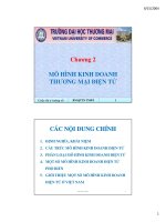 CHƯƠNG 2: MÔ HÌNH KINH DOANH THƯƠNG MẠI ĐIỆN TỬ