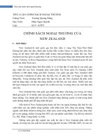 CHÍNH SÁCH NGOẠI THƯƠNG của NEW ZEALAND 