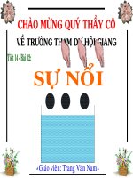 Tài liệu Tiết 14. Sự nổi