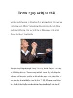 Tài liệu Trước nguy cơ bị sa thải ppt