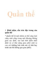 Tài liệu Quần thể docx