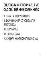 Tài liệu Slide bài giảng luật kinh tế_Chương 4 doc