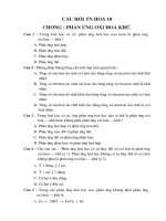 Bài soạn TN HOA  10 KII