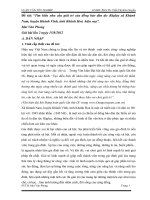 Tìm hiểu nhu cầu giải trí của đồng bào dân tộc răglay xã khánh nam, huyện khánh vĩnh, tỉnh khánh hoà hiện nay 