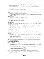 Tài liệu Đề kiểm tra học kỳ II toán 12 năm 2008-2009 THPT Cổ Loa Hà Nội doc