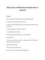 Tài liệu Đăng ký được chỉ định phòng thử nghiệm thức ăn chăn nuôi docx