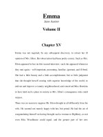 Tài liệu LUYỆN ĐỌC TIẾNG ANH QUA TÁC PHẨM VĂN HỌC-Emma -Jane Austen Volume II Chapter XV ppt