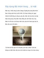 Tài liệu Xây dựng đội nhóm trong ... bí mật pdf