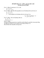 Tài liệu de thi lai cac mon