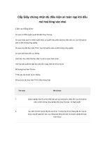 Tài liệu Cấp Giấy chứng nhận đủ điều kiện an toàn nạp khí dầu mỏ hoá lỏng vào chai docx