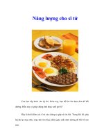 Tài liệu Năng lượng cho sĩ tử pdf