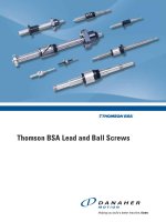 Tài liệu Thomson BSA Lead and Ball Screws docx