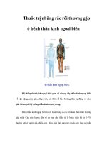 Tài liệu Thuốc trị những rắc rối thường gặp ở bệnh thần kinh ngoại biên pptx