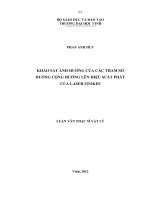 Khảo sát ảnh hưởng của các tham số của buồng cộng hưởng lên hiệu suất phát của laser stokes luận văn thạc sỹ vật lý 
