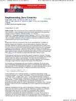 Tài liệu Language Features of Java Generics pptx