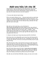 Tài liệu Add-ons hữu ích cho IE ppt