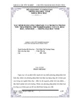 Xác định hàm lượng NIKEN (II) và CROM (VI) trong nước thải phòng thí nghiệm khoa vật lí, hoá học   trường đại học vinh 