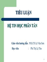 Slide đề tài vấn đề ĐỊNH DANH TRONG hệ PHÂN tán 