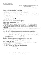 Bài soạn de thi thuDH co dap an