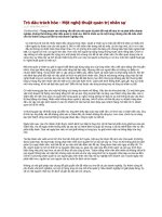 Tài liệu Trỏ dâu trách hòe - Một nghệ thuật quản trị nhân sự docx