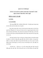 Tài liệu QUẢN LÝ CHỈ ĐẠO NÂNG CAO CHẤT LƯỢNG GIÁO DỤC ĐẠO ĐỨC CHO HỌC SINH Ở TRƯỜNG TIỂU HỌC docx