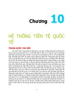 HỆ THỐNG TIỀN Tệ QUỐC tế 
